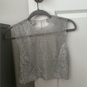 12th tribe Silver Chainmail Women Top